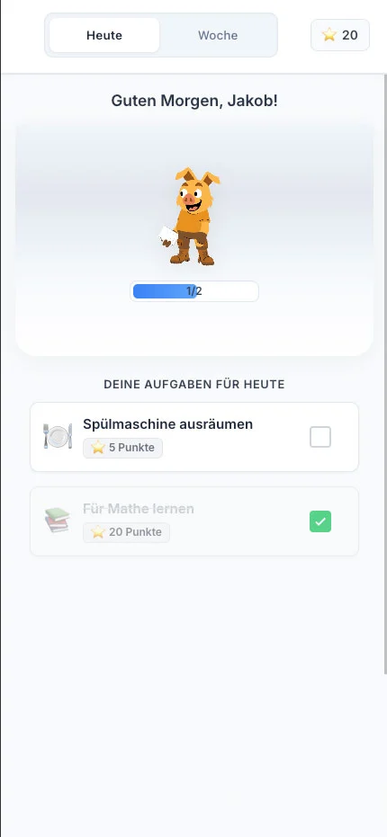 Erste Aufgabe erledigt