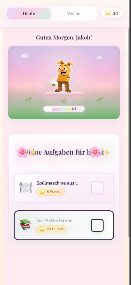 Olumi App - Kinder-Ansicht Theme 2